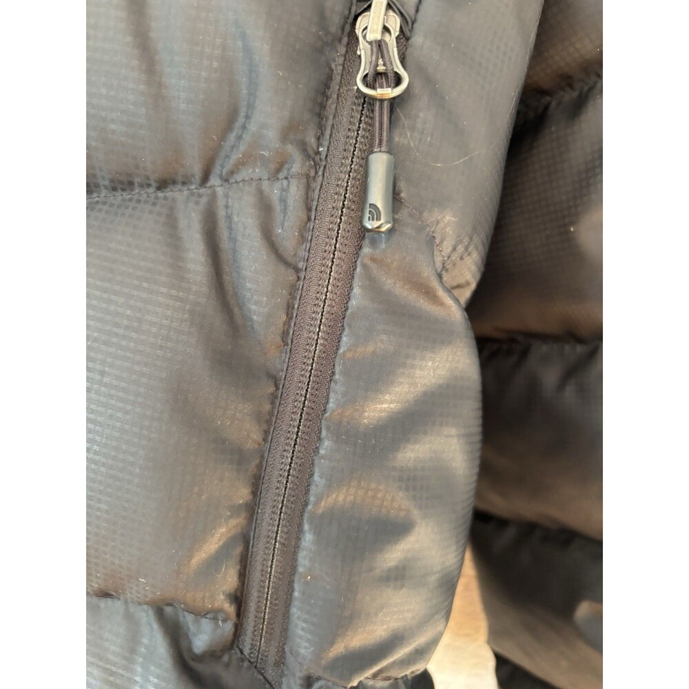 The North Face Gatebreak 550 Down Mens Medium Black Ripstop Hooded Puffer Jacket - Picture 3 of 12